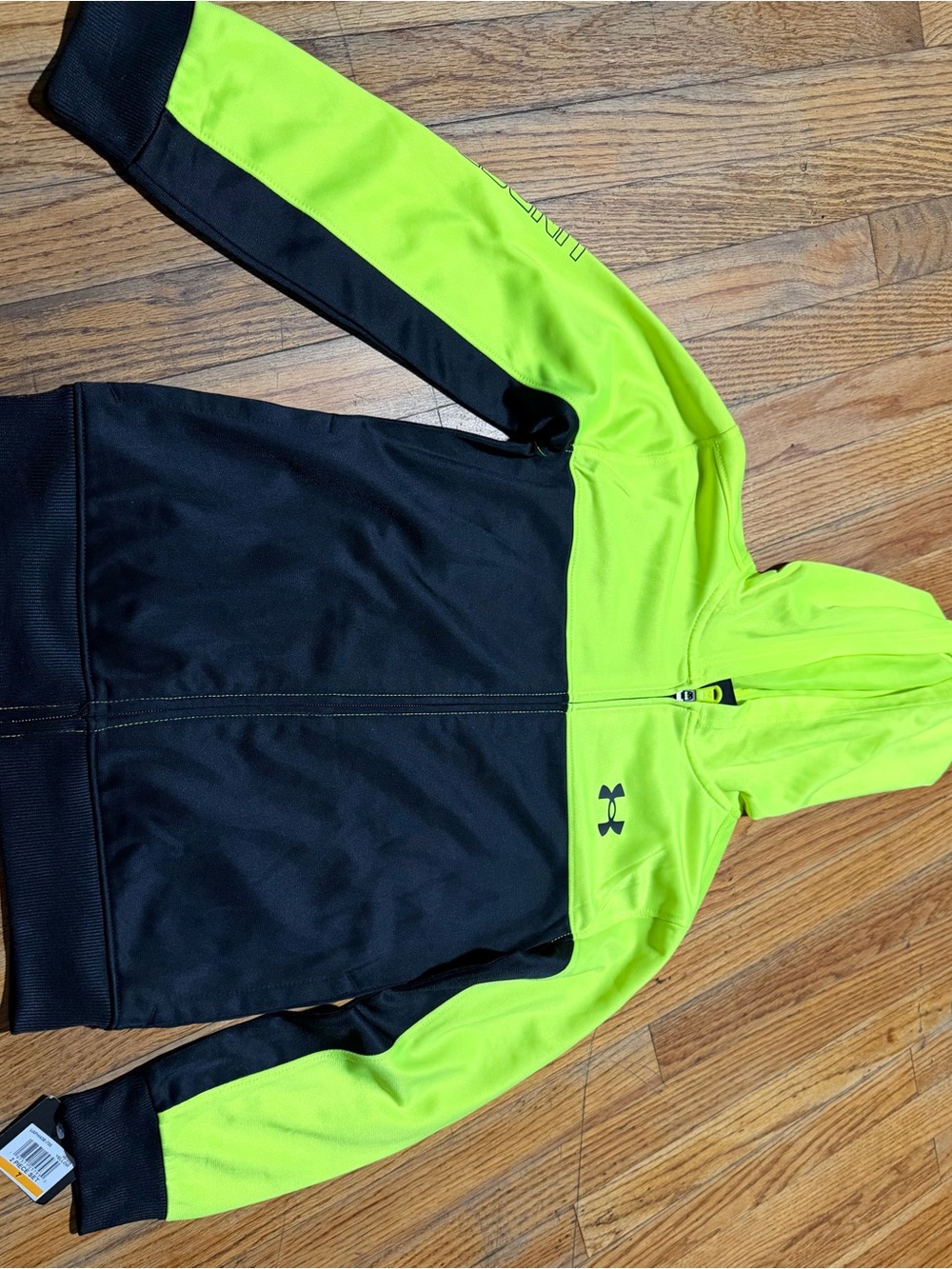 Hurley Black and Neon Yellow Kids Hoodie Jacket